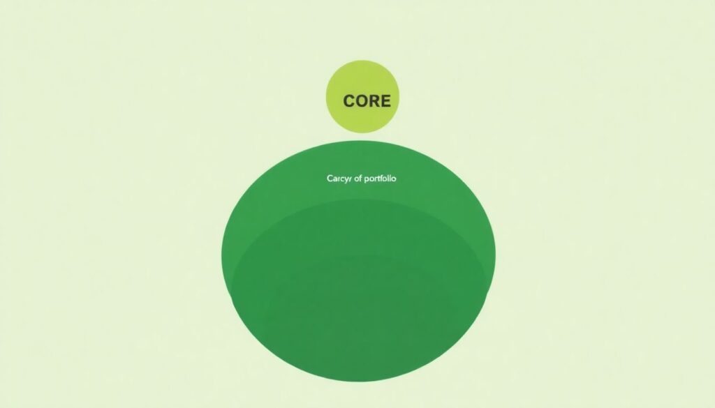 Portfolio Layering: Core, Core-Plus, and Satellite Positions - иллюстрация