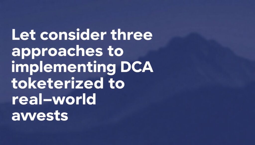 DCA Frameworks for Tokenized Real-World Assets - иллюстрация