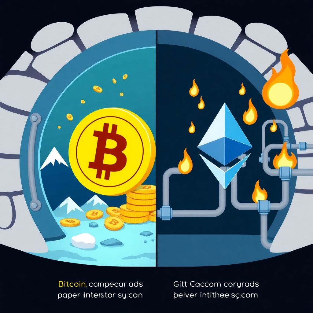 Bitcoin vs ethereum: glassnode reveals contrasting investor behavior and asset utility