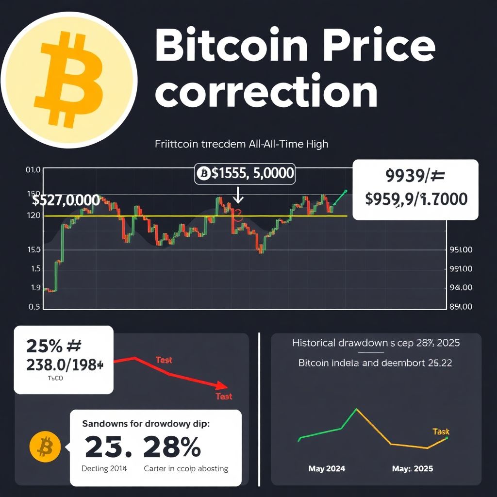 Bitcoin price correction less severe than past crashes, signaling typical market cycle behavior