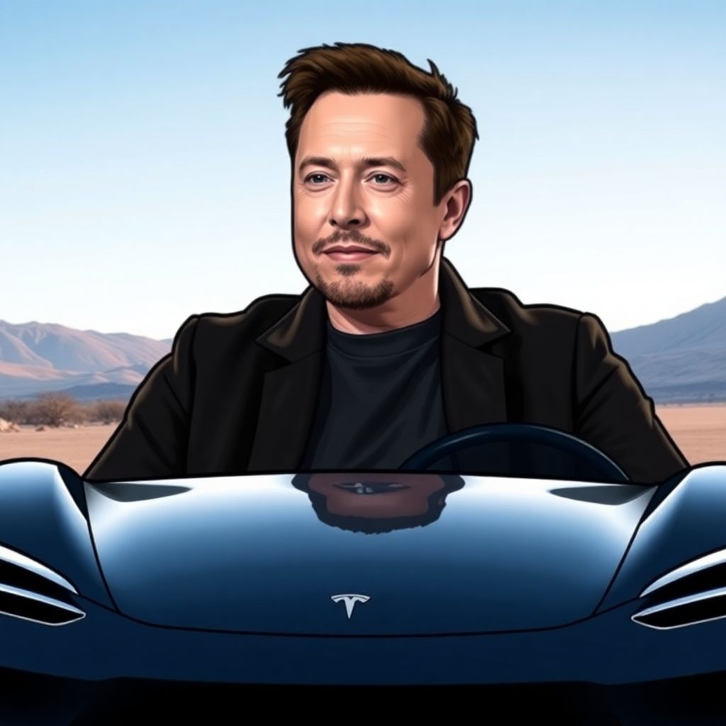 Elon musk reveals flying tesla roadster and warns of Ai threats on joe rogan podcast