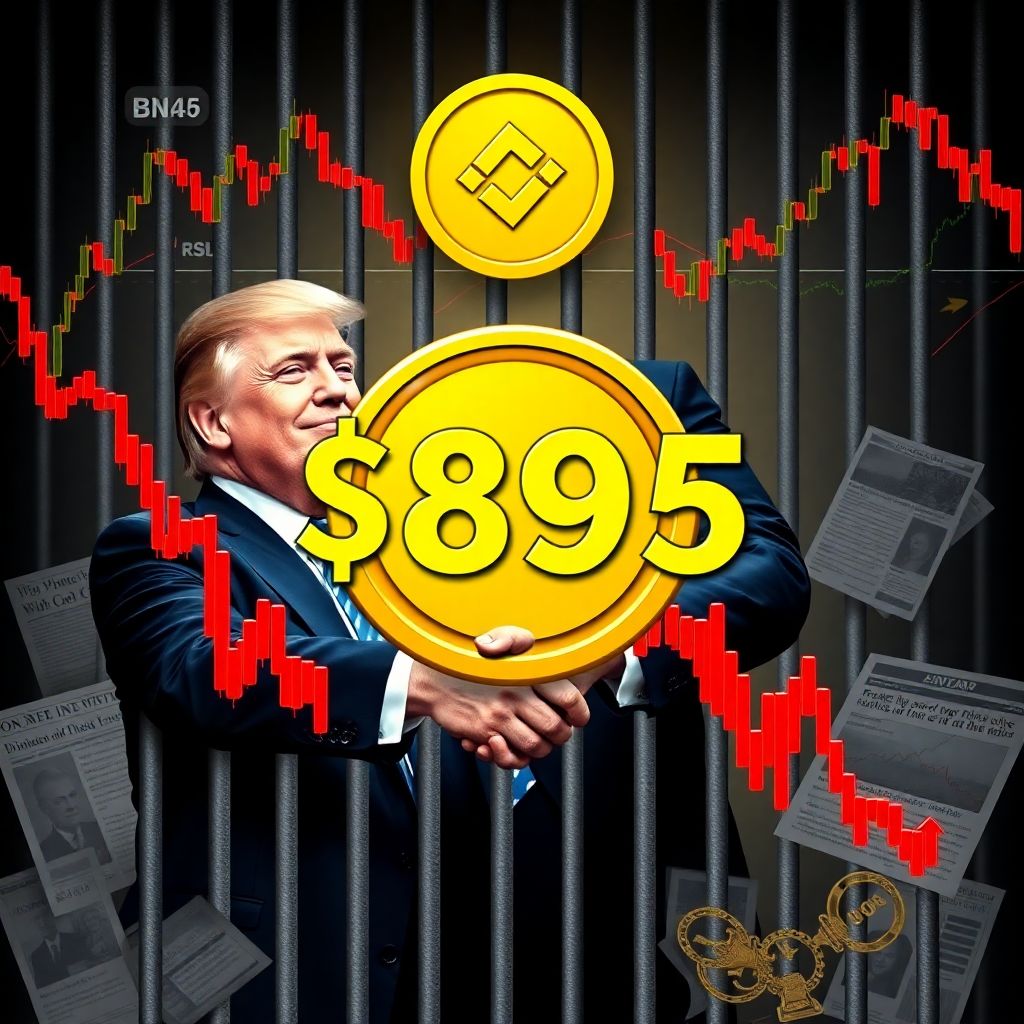 Bnb price drops to $895 as weak technicals and trump pardon of Cz shake investor confidence
