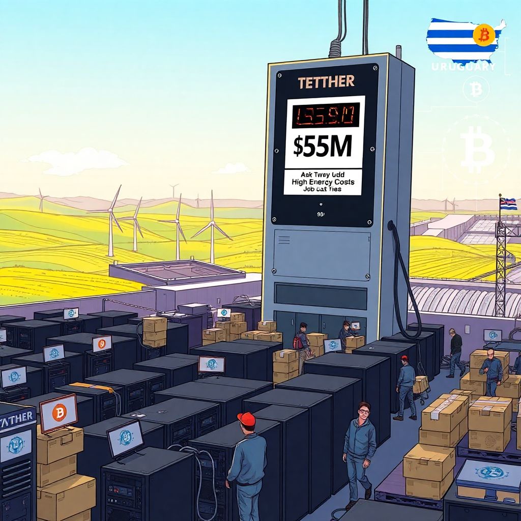 Tether shuts down bitcoin mining in uruguay amid soaring energy costs