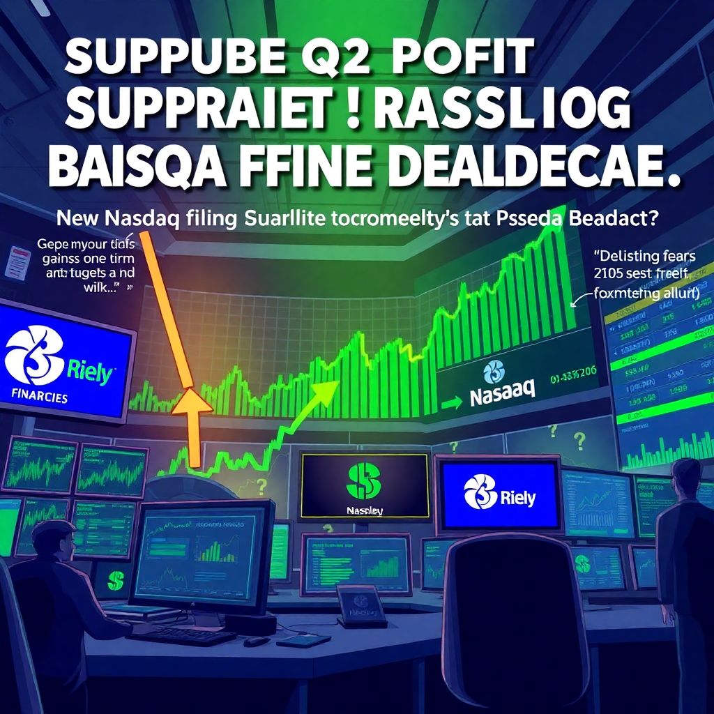 B.. Riley surprise Q2 profit lifts stock as firm beats nasdaq deadline