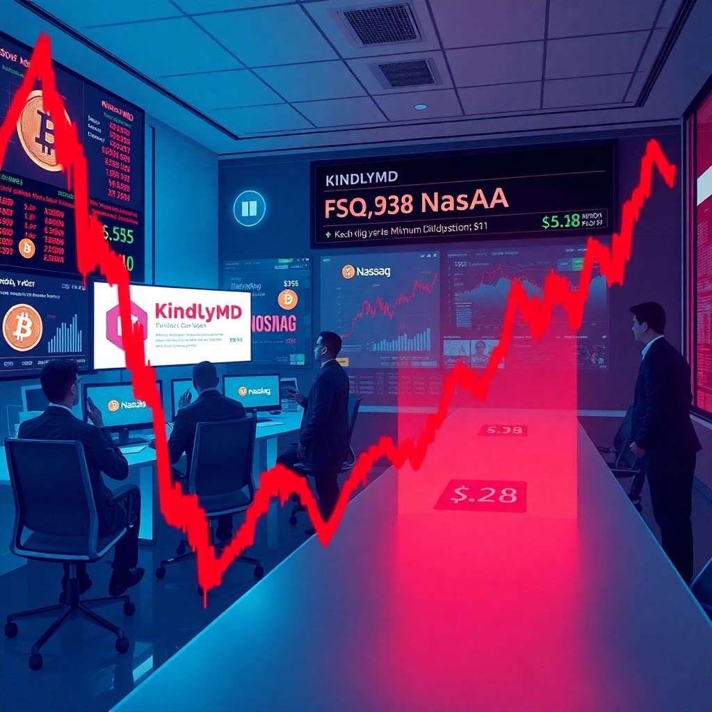 Bitcoin treasury firm kindlymd faces nasdaq delisting after 99% stock collapse