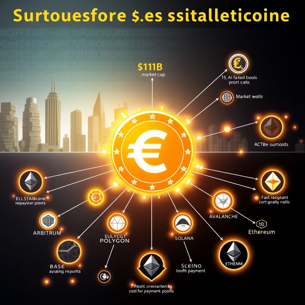 Euro stablecoins top $1b but remain tiny in eurozone money supply
