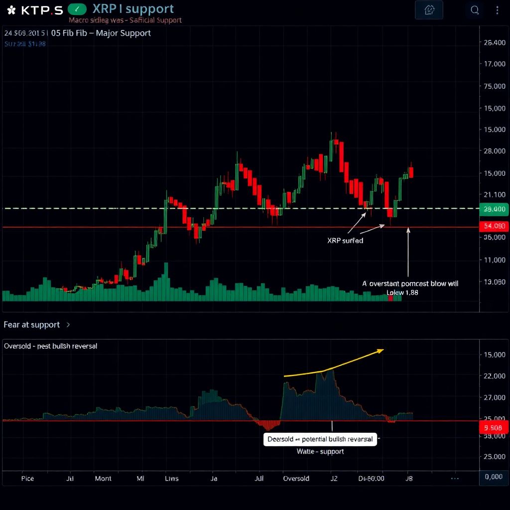 Xrp price slides to macro support as traders eye bullish reversal