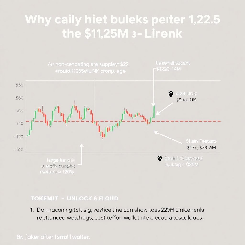 Why chainlink price held above $12 after 11.25m Link unlock event