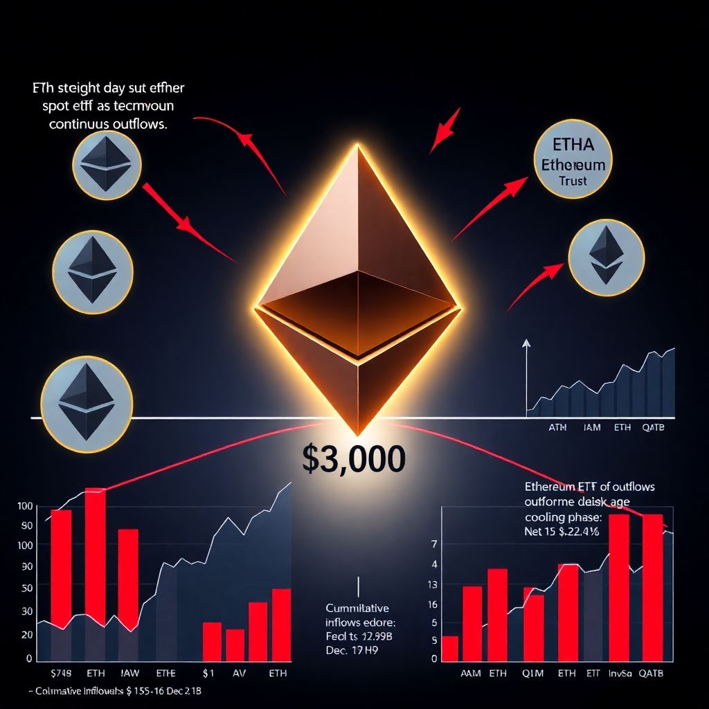 Ethereum spot etfs see seventh day of outflows as Eth stays below $3,000