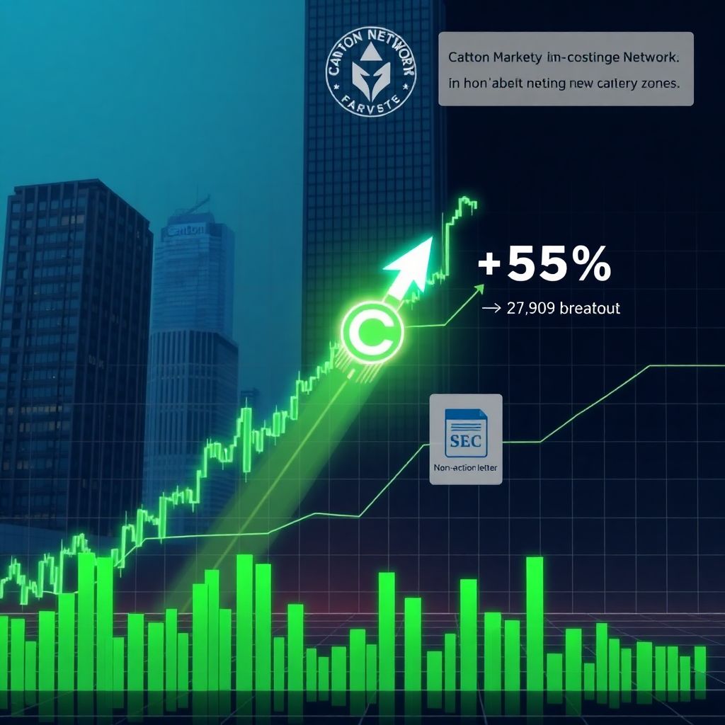 Canton network soars 36% after Dtcc green light: beginning of a new bull phase?