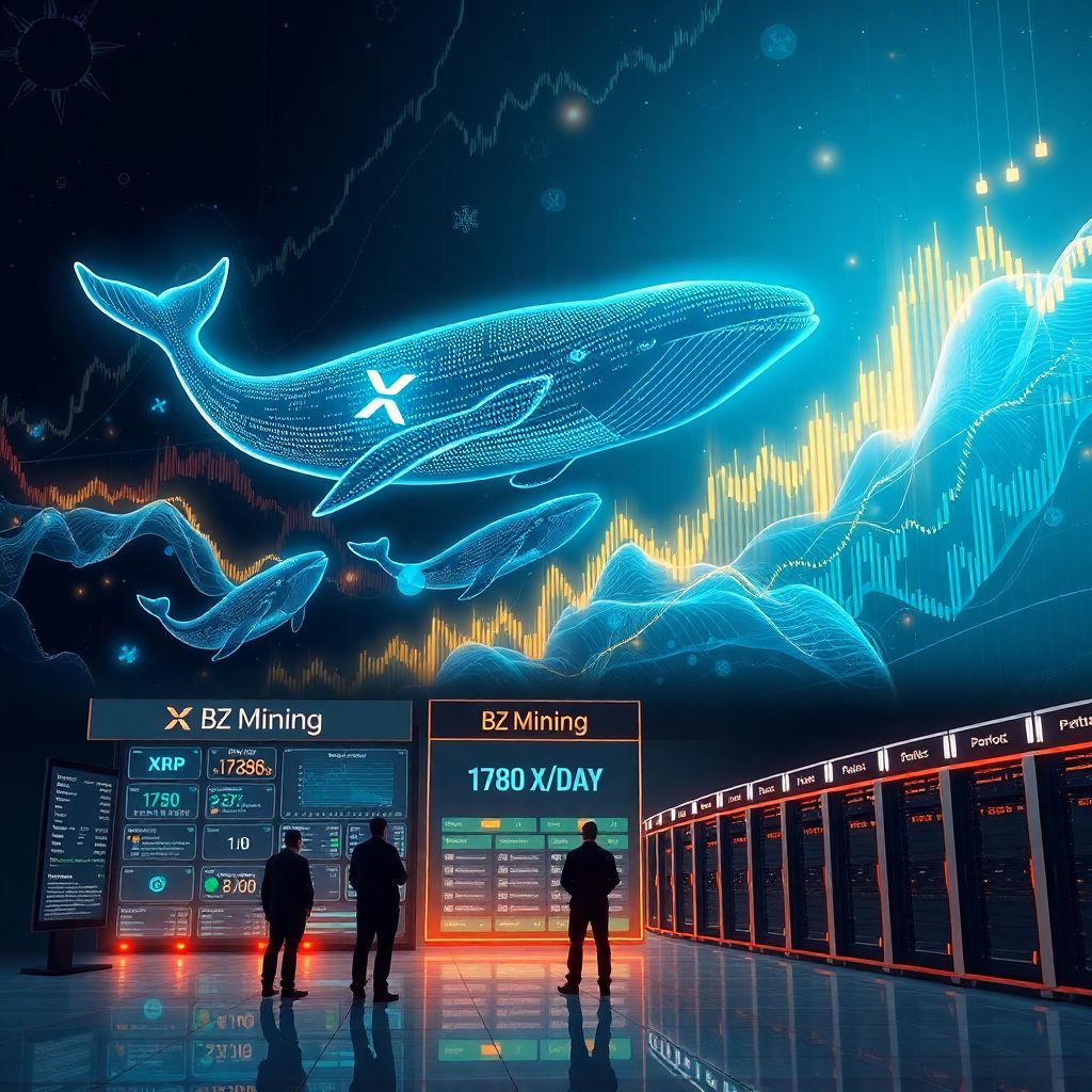 Xrp whales jolt markets as Bz mining lures yield seekers with daily Xrp