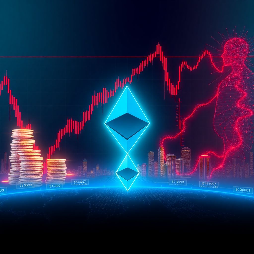 Ethereum price slides to $2,900 as mega whale quietly accumulates $1.67b in Eth