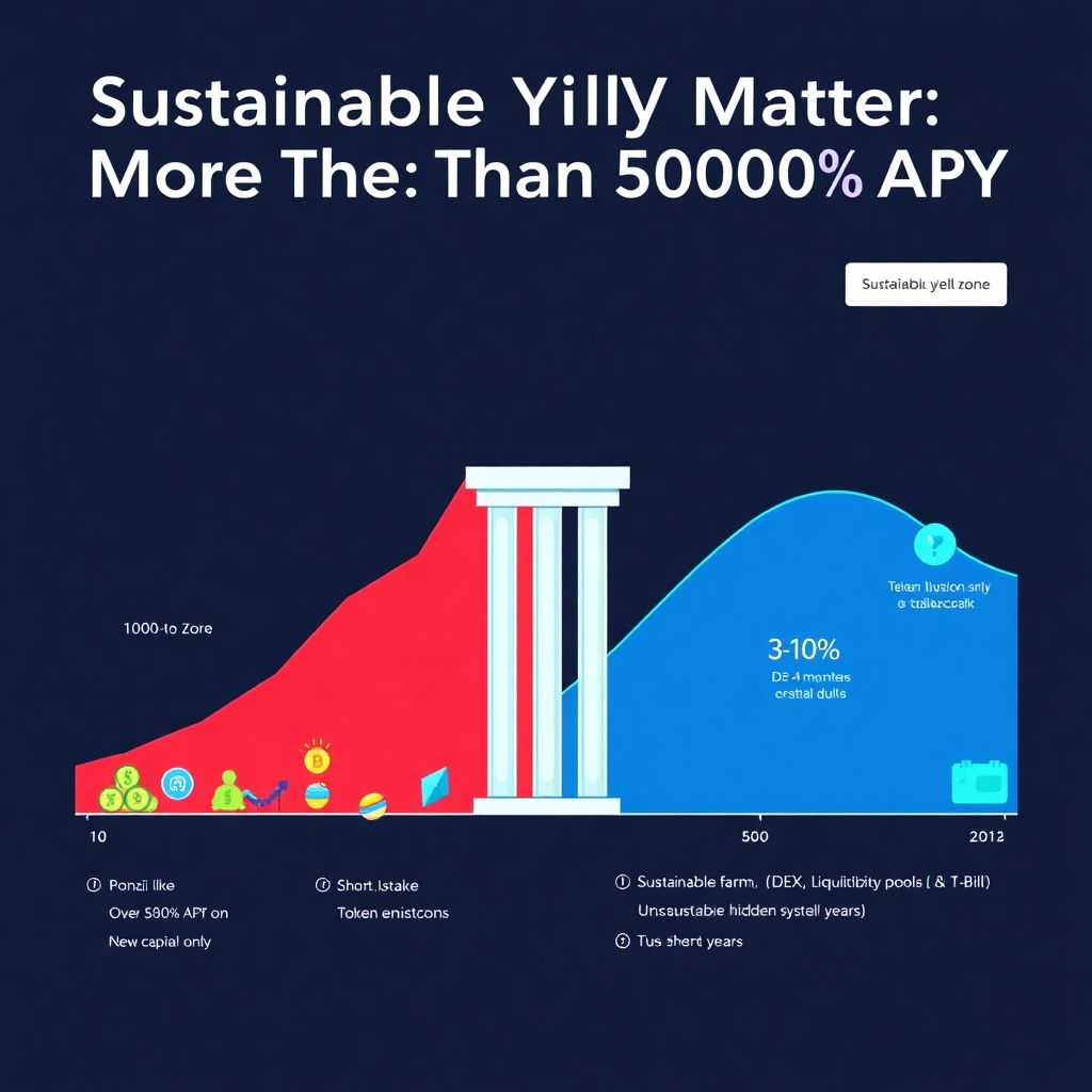 Finding sustainable yield in crypto without chasing ponzi-level apys safely