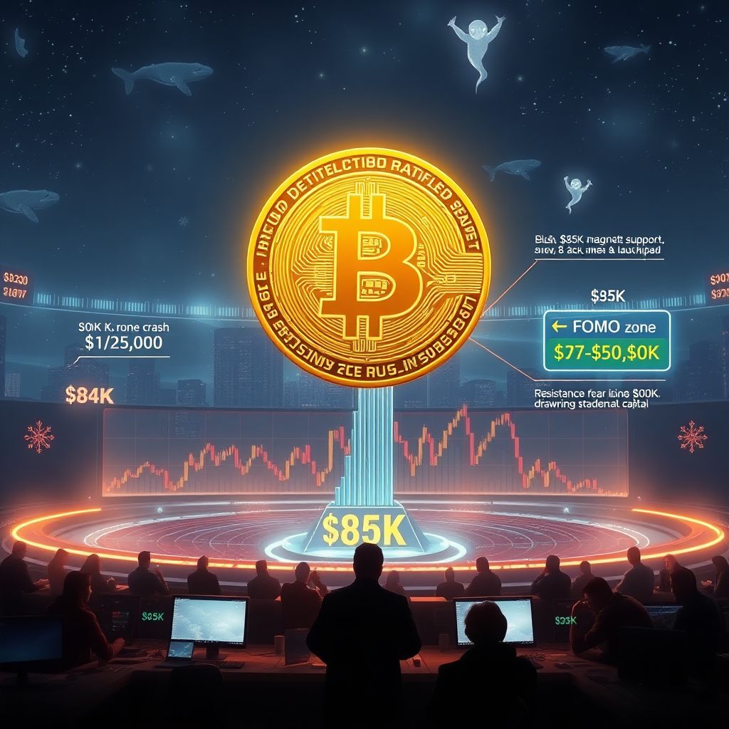 Bitcoin $85k showdown: holiday volatility, fear and a familiar bullish pattern