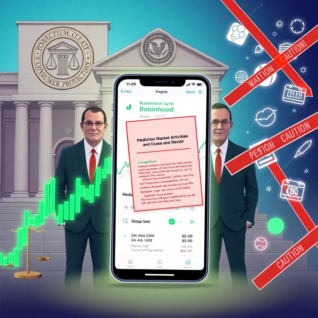 Robinhood stock climbs despite connecticut halt of prediction markets