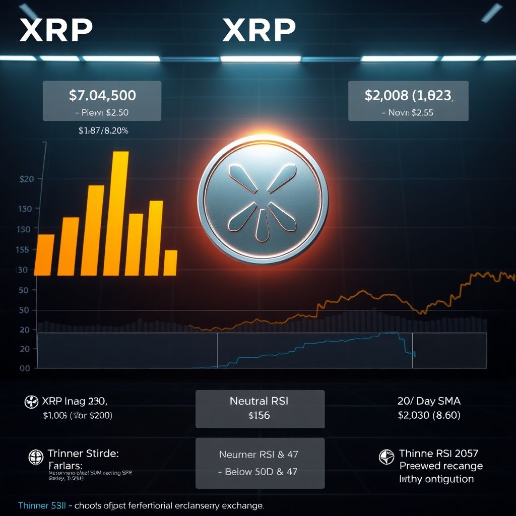Xrp exchange reserves drop $1.32b as price falls below key moving averages