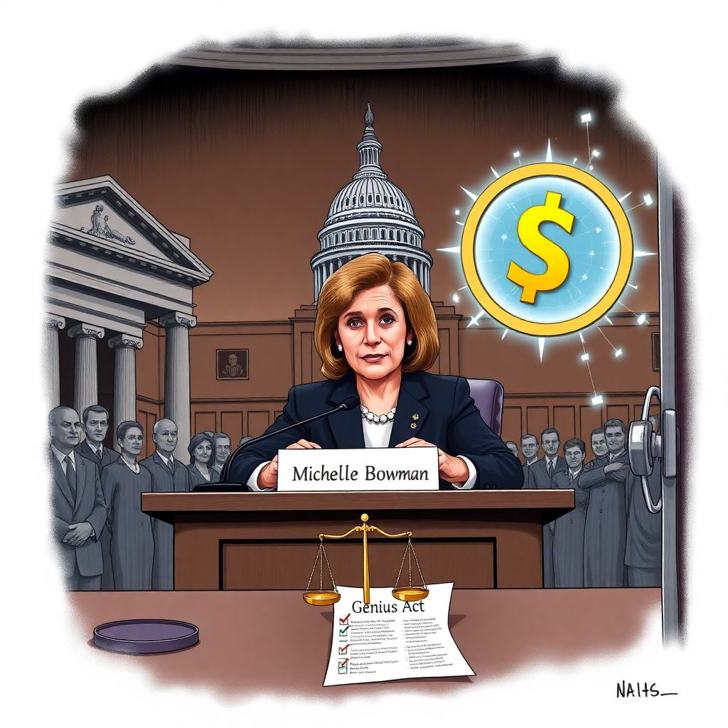 Fed’s michelle bowman backs stricter stablecoin rules to align banks and crypto