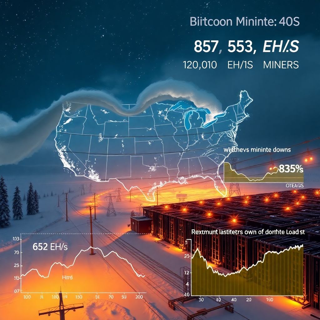 Bitcoin hashrate plunges 40% as Us winter storm exposes mining’s energy limits