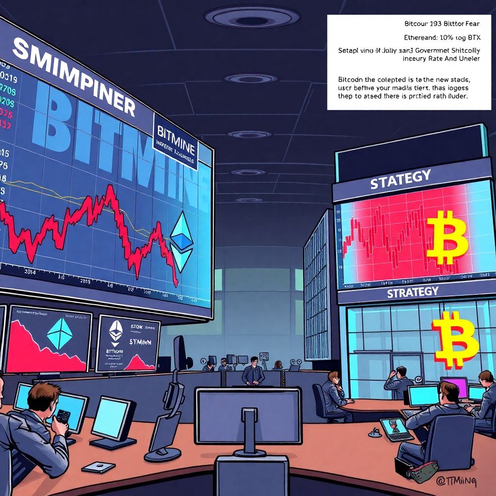 Crypto treasury stocks tumble as bitcoin and ethereum selloff deepens