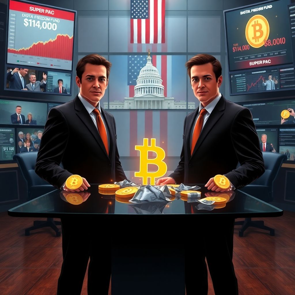 Bitcoin volatility hits winklevoss super Pac, exposing risks of crypto political donations