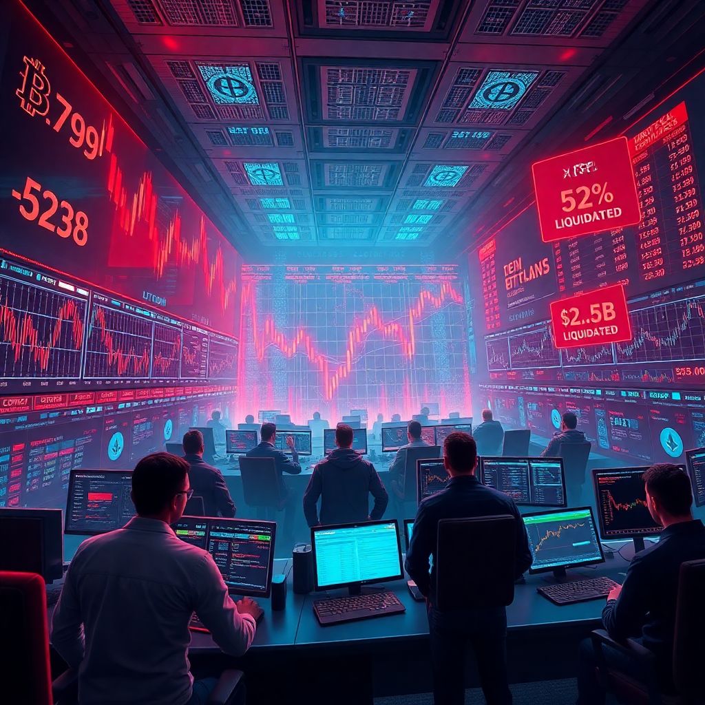 Crypto crash deepens as bitcoin, ethereum and Xrp slide amid $2.5b liquidations