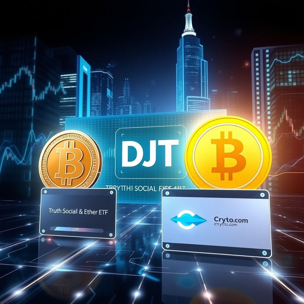 Trump media’s truth social bitcoin, ether and cronos etfs push into crypto