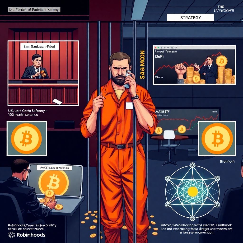 Sbf revives media playbook, safemoon Ceo jailed as strategy doubles down on bitcoin